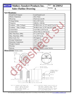 SC250NJ datasheet  